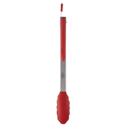 Image of Silicone Grip Stainless Steel Tongs